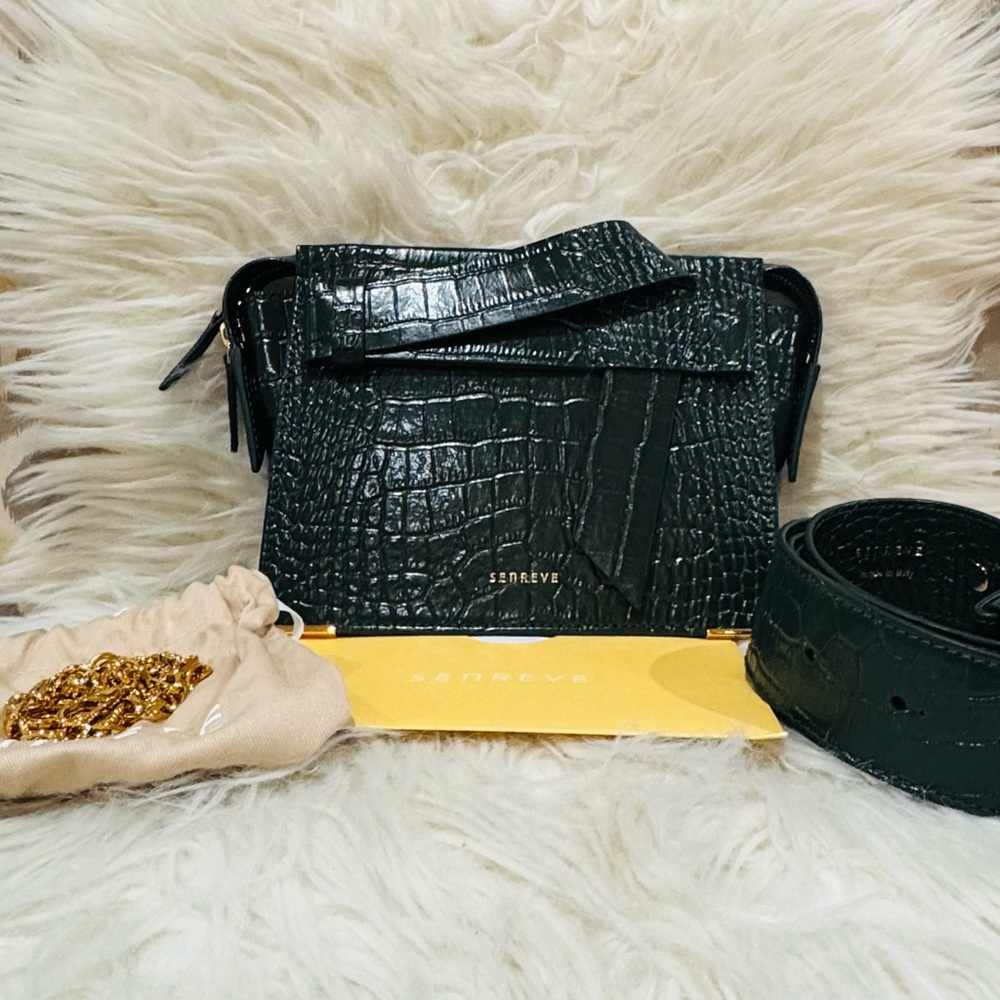 🔥 SENREVE Mini Armonica Croc Embossed Bag